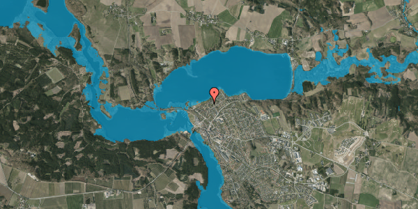Oversvømmelsesrisiko fra vandløb på V Stendersvej 6, 8680 Ry