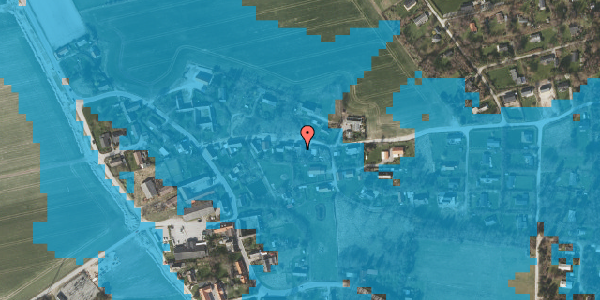 Oversvømmelsesrisiko fra vandløb på Maarup Skolegyde 10, 1. , 8305 Samsø
