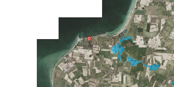 Oversvømmelsesrisiko fra vandløb på Strandparken 9, 8305 Samsø