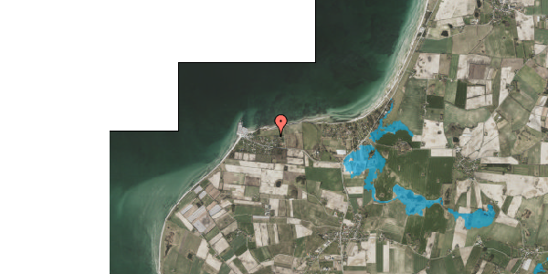 Oversvømmelsesrisiko fra vandløb på Strandparken 12, 8305 Samsø