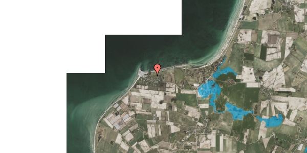 Oversvømmelsesrisiko fra vandløb på Strandparken 26, 8305 Samsø