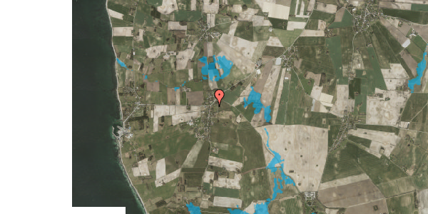 Oversvømmelsesrisiko fra vandløb på Østervej 6, 8305 Samsø