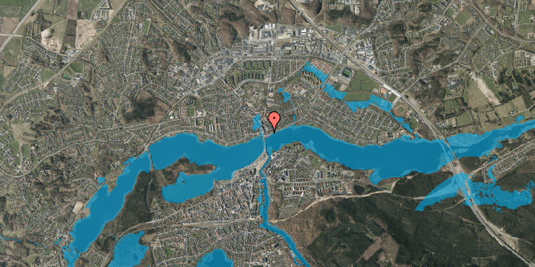Oversvømmelsesrisiko fra vandløb på Ansvej 5, 8600 Silkeborg