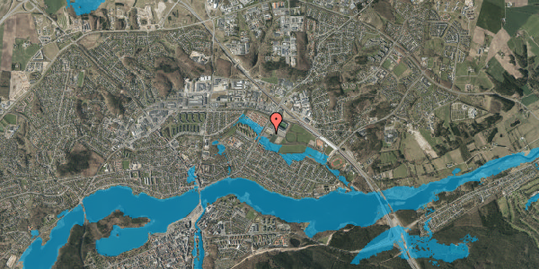 Oversvømmelsesrisiko fra vandløb på Ansvej 100, 4. 11, 8600 Silkeborg