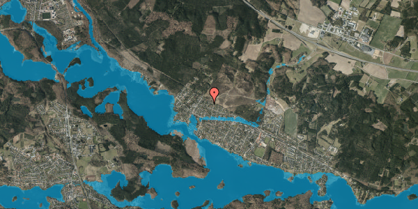 Oversvømmelsesrisiko fra vandløb på Brombærvej 24, 8600 Silkeborg