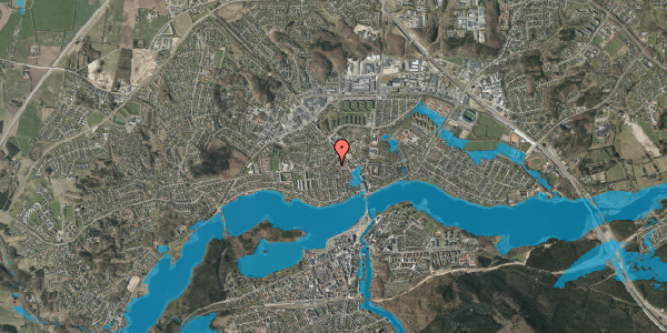 Oversvømmelsesrisiko fra vandløb på Chr.Fischers Gade 7, 8600 Silkeborg