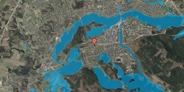 Oversvømmelsesrisiko fra vandløb på Dalgasgade 2, 8600 Silkeborg
