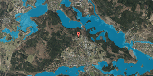 Oversvømmelsesrisiko fra vandløb på Ekkodalen 40, 8600 Silkeborg