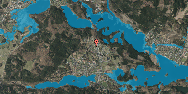 Oversvømmelsesrisiko fra vandløb på Ellemarken 8, 8600 Silkeborg