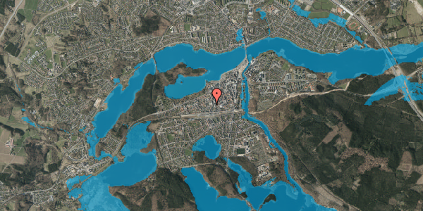 Oversvømmelsesrisiko fra vandløb på Estrupsgade 14, 2. tv, 8600 Silkeborg