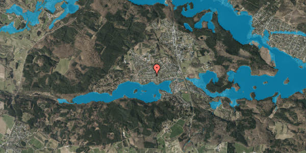Oversvømmelsesrisiko fra vandløb på Fyrrehøjen 1, 8600 Silkeborg