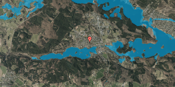 Oversvømmelsesrisiko fra vandløb på Fyrrehøjen 6, 8600 Silkeborg
