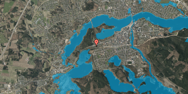 Oversvømmelsesrisiko fra vandløb på Gesnersvej 30, 8600 Silkeborg