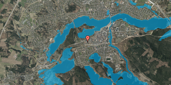 Oversvømmelsesrisiko fra vandløb på Grønnegade 12, 1. 33, 8600 Silkeborg