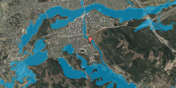Oversvømmelsesrisiko fra vandløb på Gudenåvej 3A, 14. th, 8600 Silkeborg
