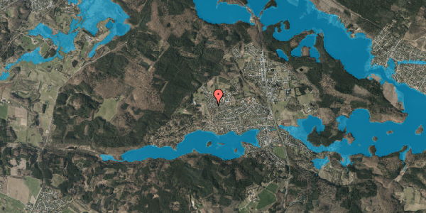 Oversvømmelsesrisiko fra vandløb på Gunilshøjvej 265, 8600 Silkeborg