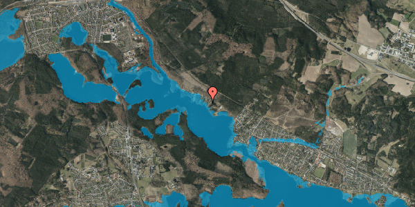 Oversvømmelsesrisiko fra vandløb på Hattenæsvænget 7, 8600 Silkeborg