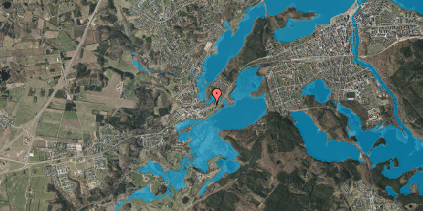Oversvømmelsesrisiko fra vandløb på Herningvej 60, 8600 Silkeborg