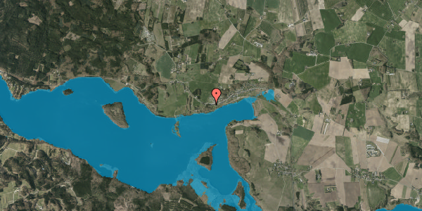 Oversvømmelsesrisiko fra vandløb på Himmelbjergvej 54, 8600 Silkeborg