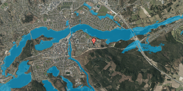 Oversvømmelsesrisiko fra vandløb på Hjejlevej 29, st. tv, 8600 Silkeborg