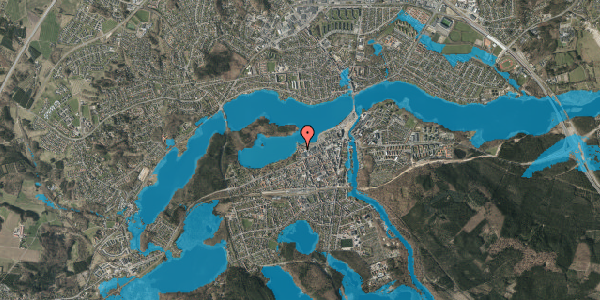 Oversvømmelsesrisiko fra vandløb på Hostrupsgade 9, st. 10, 8600 Silkeborg