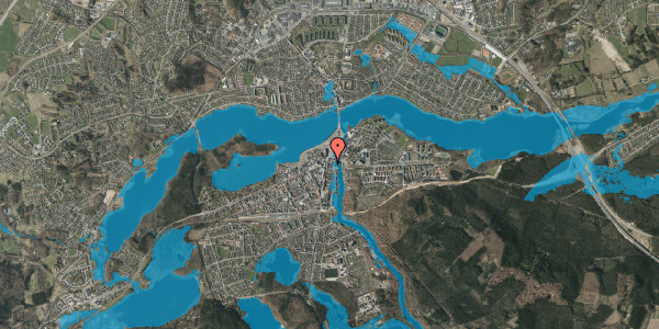 Oversvømmelsesrisiko fra vandløb på Hovedgårdsvej 6, 8600 Silkeborg