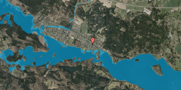 Oversvømmelsesrisiko fra vandløb på Lilleøvænget 6, 8600 Silkeborg