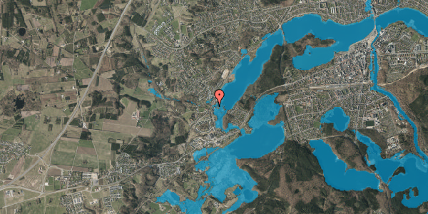 Oversvømmelsesrisiko fra vandløb på Lysbrogade 54, 1. 6, 8600 Silkeborg