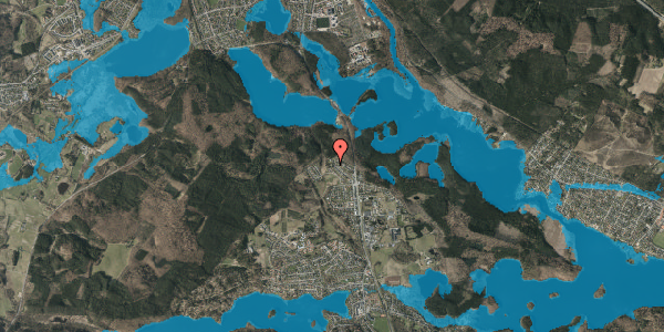 Oversvømmelsesrisiko fra vandløb på Marienlystvej 39, 8600 Silkeborg