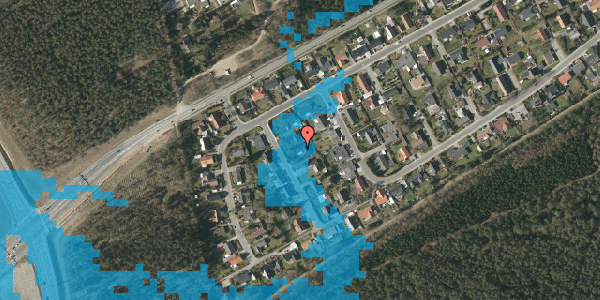 Oversvømmelsesrisiko fra vandløb på Midsommervej 5, 8600 Silkeborg