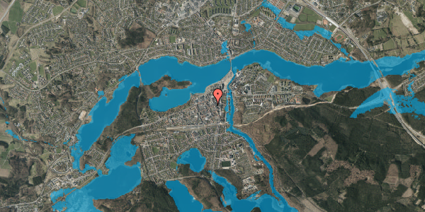 Oversvømmelsesrisiko fra vandløb på Nygade 4D, 1. tv, 8600 Silkeborg