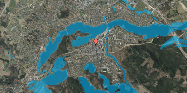 Oversvømmelsesrisiko fra vandløb på Nygade 34B, st. , 8600 Silkeborg