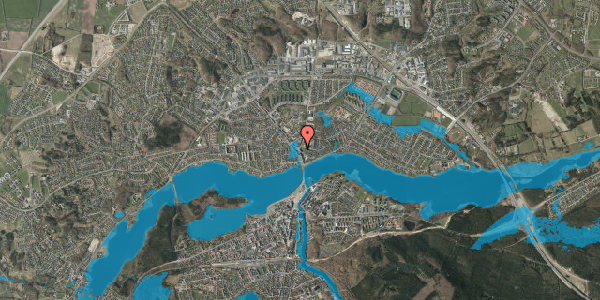 Oversvømmelsesrisiko fra vandløb på Nørretorv 8, 1. th, 8600 Silkeborg