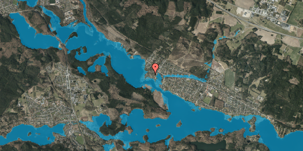 Oversvømmelsesrisiko fra vandløb på P.Malmkjærs Vej 13, 8600 Silkeborg