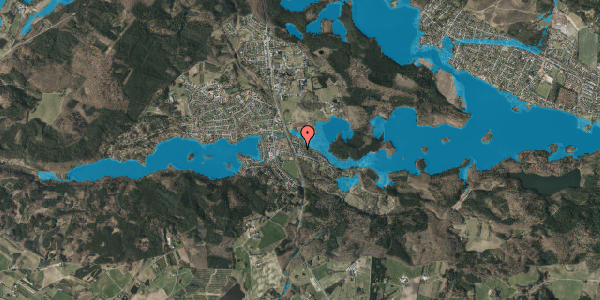 Oversvømmelsesrisiko fra vandløb på Paradisbakken 4, 8600 Silkeborg