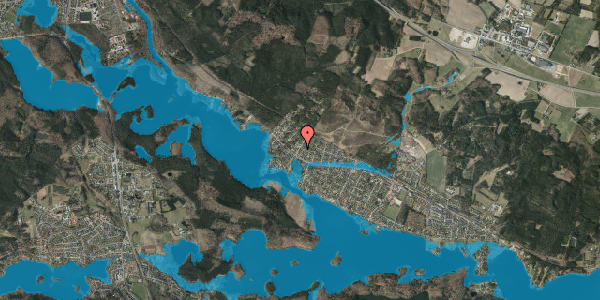 Oversvømmelsesrisiko fra vandløb på Sindbjergvej 6, 8600 Silkeborg