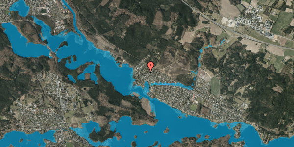 Oversvømmelsesrisiko fra vandløb på Sindbjergvej 11A, 8600 Silkeborg
