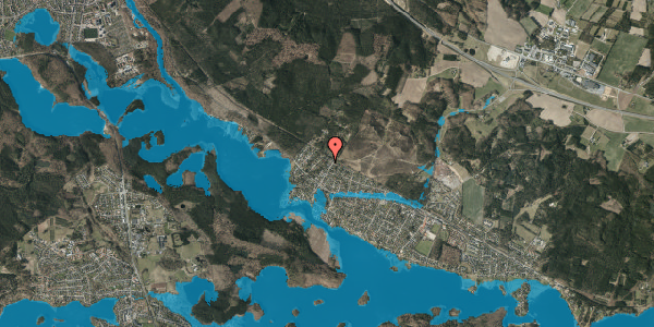 Oversvømmelsesrisiko fra vandløb på Sindbjergvej 29, 8600 Silkeborg