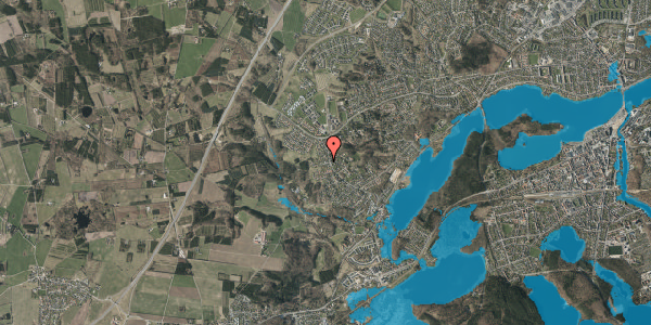 Oversvømmelsesrisiko fra vandløb på Skjoldsvej 4, 8600 Silkeborg