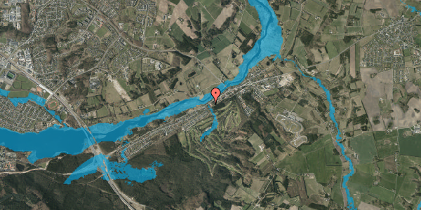 Oversvømmelsesrisiko fra vandløb på Skærbækvej 23K, 8600 Silkeborg