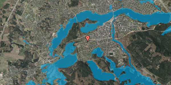 Oversvømmelsesrisiko fra vandløb på Solbakkevej 3, 1. th, 8600 Silkeborg