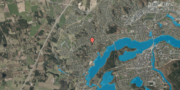 Oversvømmelsesrisiko fra vandløb på Udgårdstoften 34, 8600 Silkeborg