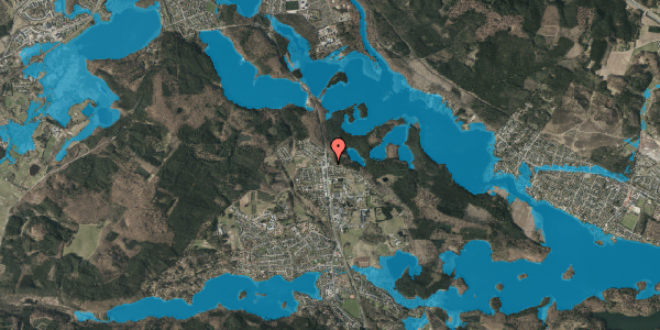 Oversvømmelsesrisiko fra vandløb på Uglesøvej 1, st. , 8600 Silkeborg