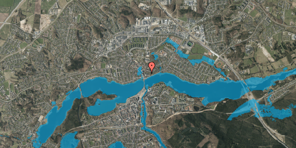 Oversvømmelsesrisiko fra vandløb på Ved Skrænten 51, 8600 Silkeborg