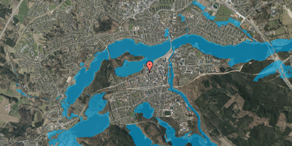 Oversvømmelsesrisiko fra vandløb på Vestergade 41, 1. tv, 8600 Silkeborg