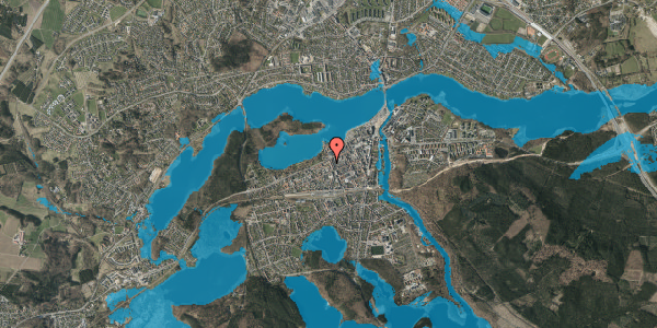 Oversvømmelsesrisiko fra vandløb på Vestergade 51A, st. th, 8600 Silkeborg