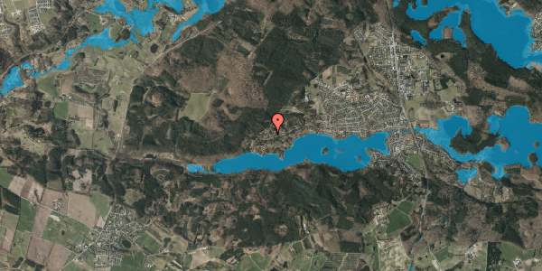 Oversvømmelsesrisiko fra vandløb på Vesterlundvej 190, 8600 Silkeborg