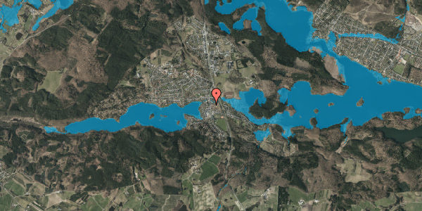 Oversvømmelsesrisiko fra vandløb på Virklundvej 23A, 8600 Silkeborg