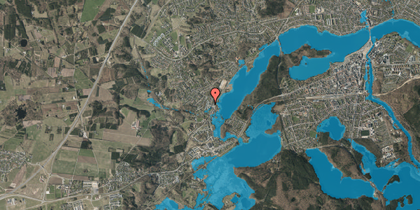 Oversvømmelsesrisiko fra vandløb på Ydunsvej 3, 8600 Silkeborg