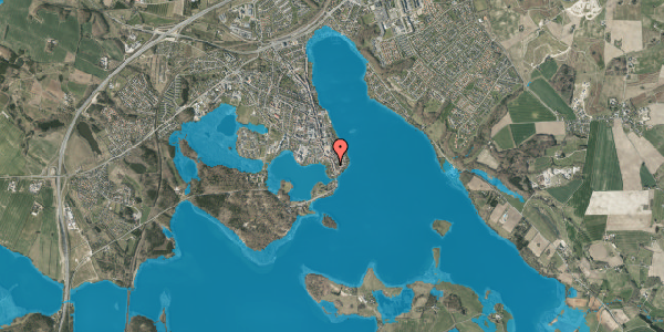 Oversvømmelsesrisiko fra vandløb på Adelgade 11, 8660 Skanderborg